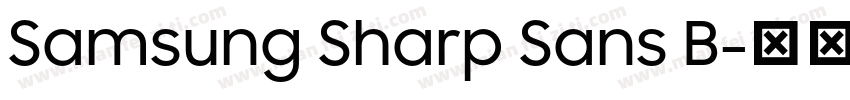 Samsung Sharp Sans B字体转换